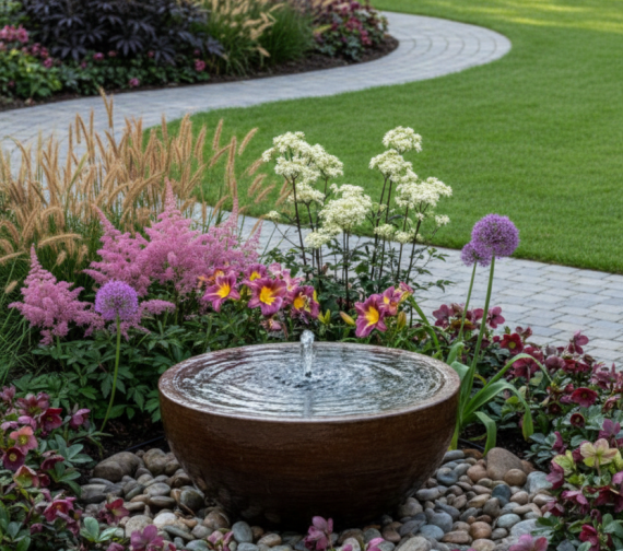 Mālaina dobe romantiskai un ilgstoši ziedošai noskaņai 14m2