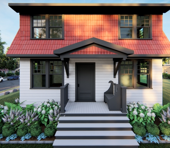 Ziedu josla ar  hortenzijām